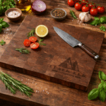 16 x 13 x 1 3 8 Walnut Butcher Block Cutting Board background 2