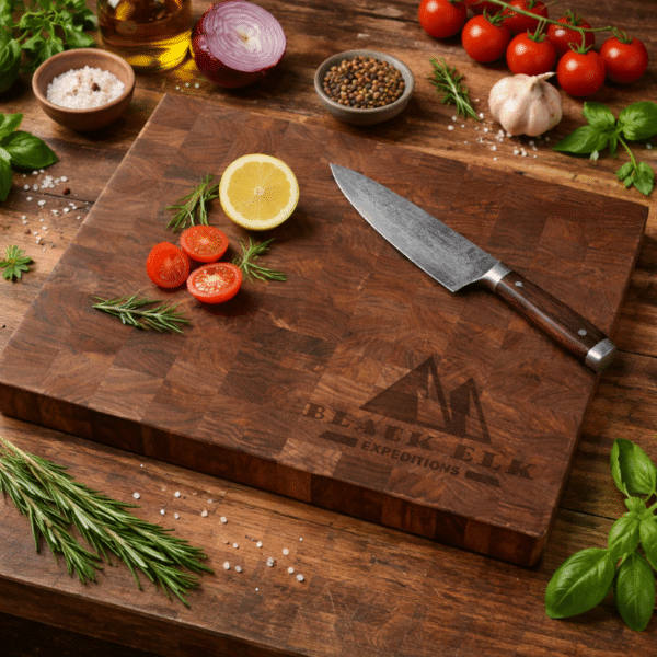 16 x 13 x 1 3 8 Walnut Butcher Block Cutting Board background 2