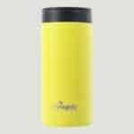 16 oz Stainless Steel Insulated Powder Coated Can Cooler Yellow