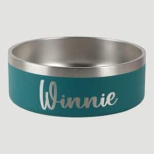 32oz Insulated Pet Bowl engraved