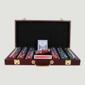 Rosewood 300 Chip Poker Set