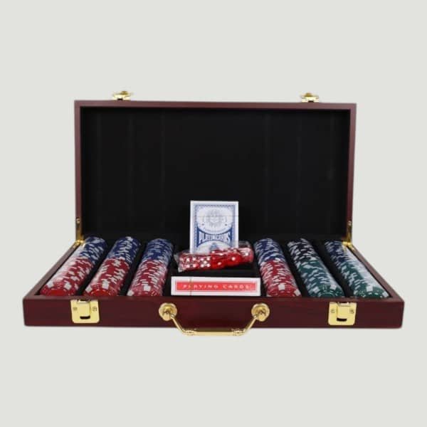 Rosewood 300 Chip Poker Set