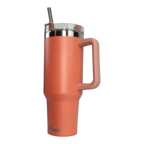 40oz Tropic Peach Beach Quencher White Background 3