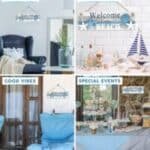 Aqua Sky Welcome to the Beach Sign