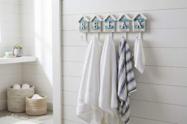 Aqua Sky Relax Beach House Nautical Decor Background