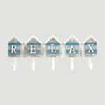 Aqua Sky Relax Beach House Nautical Decor Sign G