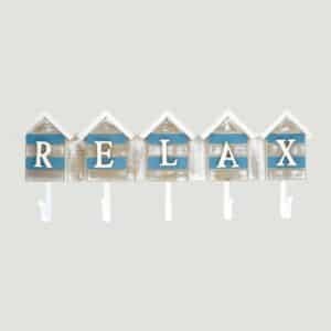 Aqua Sky Relax Beach House Nautical Decor Sign G
