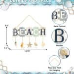 Aquarius Beach Shells Sign Wall Accent 1