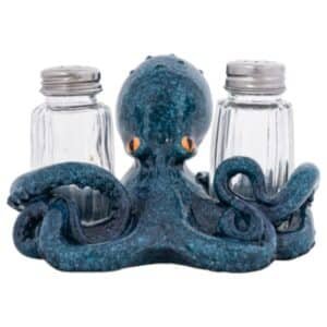Blue Octopus Salt & Pepper Set