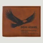 GFT1288 - Rawhide Laserable Leatherette Bi-Fold Wallet w/Flip ID Display