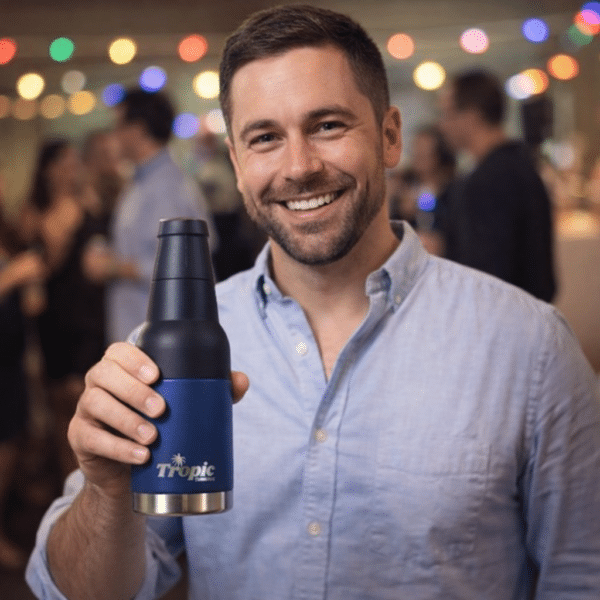 12oz Can Cooler Bottle Top background