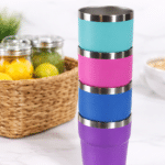 16oz Stainless Steel Insulated Stackable tumbler background