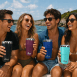 Stainless Steel Insulated Stackable tumbler background