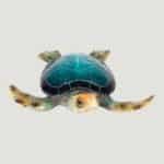 Blue Polystone Turtle Figurine