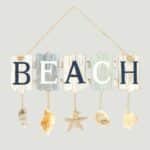 Aquarius Beach Shells Sign Wall Accent