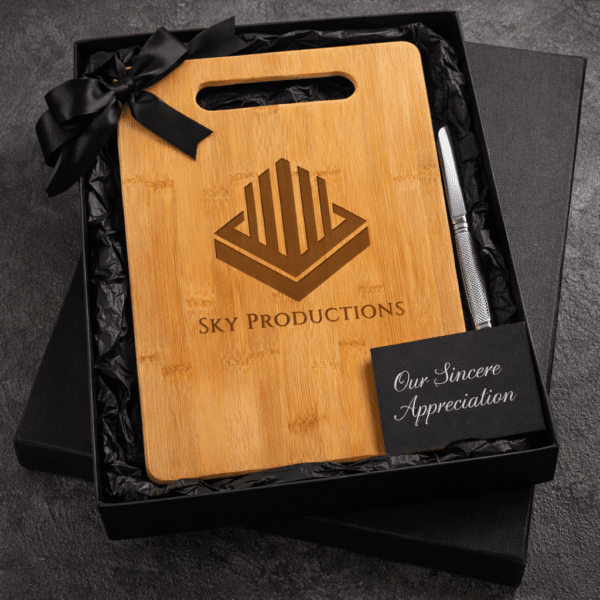 GFT174 - 13 34 x 9 34 Bamboo Rectangle Cutting Board background