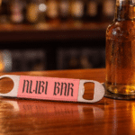 1 1/2" x 7" Leatherette Bottle Opener background