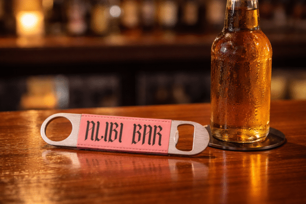 1 1/2" x 7" Leatherette Bottle Opener background