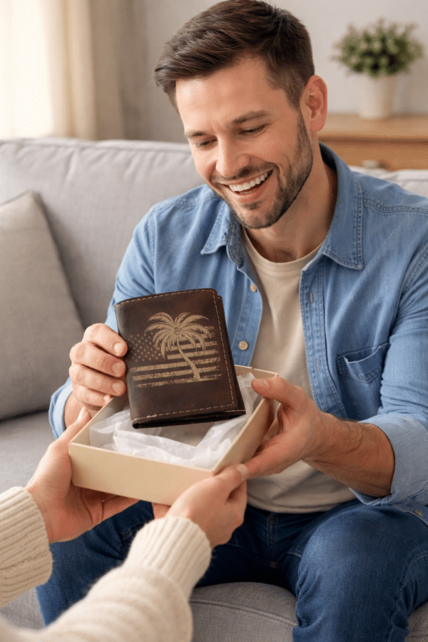 Trifold wallet background