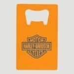 Credit Card Bottle Opener Orange Engraved