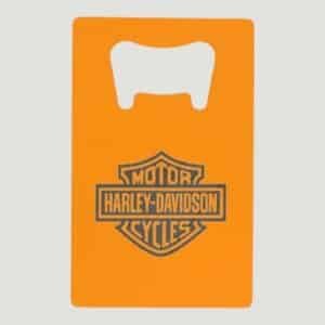 Credit Card Bottle Opener Orange Engraved