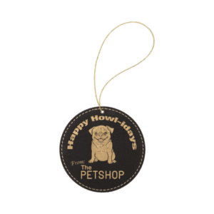 Round Ornament Black/Gold 3 3/4 GFT1090SET2