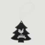 Tree Ornament Black/Silver