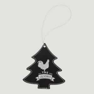 Tree Ornament Black/Silver