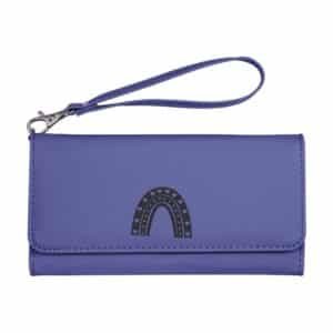 Personalized Women's Leatherette Wallet with Detachable Wrist Strap