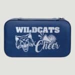 7 1/2" X 4 1/2" Blue/Silver Laserable Leatherette Jewelry Box