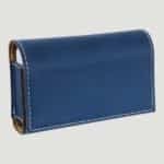 GFT2425 - 4 3/4" x 3 1/8" Blue/Silver Laserable Leatherette Pill Box