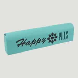 GFT2438 - 9 3/4" x 2 1/2" Teal Laserable Leatherette Pill Box