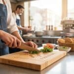 GFT470 - 12 x 8 14 Bamboo Cutting Board with Butcher Block Inlay