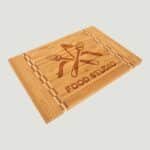 GFT470 - 12 x 8 14 Bamboo Cutting Board with Butcher Block Inlay