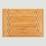 GFT470 - 12 x 8 14 Bamboo Cutting Board with Butcher Block Inlay