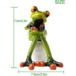 Frog Texting on Toilet Figurine
