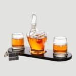 Middle Finger Decanter Novelty Whiskey & Wine Decanter Set, Mahogany Wood, Funny Gift for that Someone You Love! Middle Finger Gift For Adults, Flip Off Gift, Funny Gifts, Gag Gift