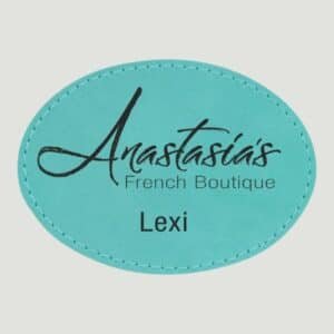 Leatherette Oval Sea Foam (2)