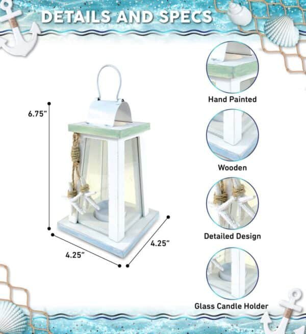 Ocean Breeze Lantern – Nautical Decor