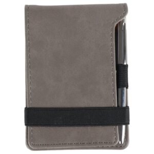 Leatherette Mini Notepad with Pen