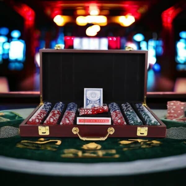 Rosewood 300 Chip Poker Set