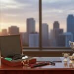 Rosewood Finish Executive Golf Set background