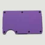 RFID Blocking Money Clip Aluminum Slim Metal Pocket Wallet Credit Card Holder Purple