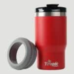 14oz Can Cooler with Multi Function Lid Custom Insulated Tumbler for Beer Mug Bulk Coffee Cup Red