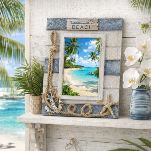 Silver Sea Photo Frame Background
