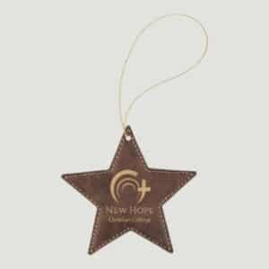 Star Ornament Rustic Gold