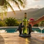 Twin Dolphin Bottle Holder Background