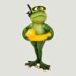 Frog Figurine Swimmer