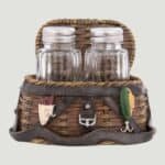 Fishing Creel Salt & Pepper Set