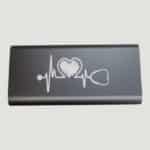 PWR803C - Blue 8000MAH Power Bank & Wireless Anodized Aluminum Charger with USB-C Cord